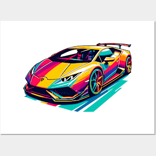 lamborghini huracan Posters and Art